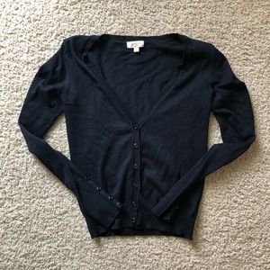 Black lightweight cardigan